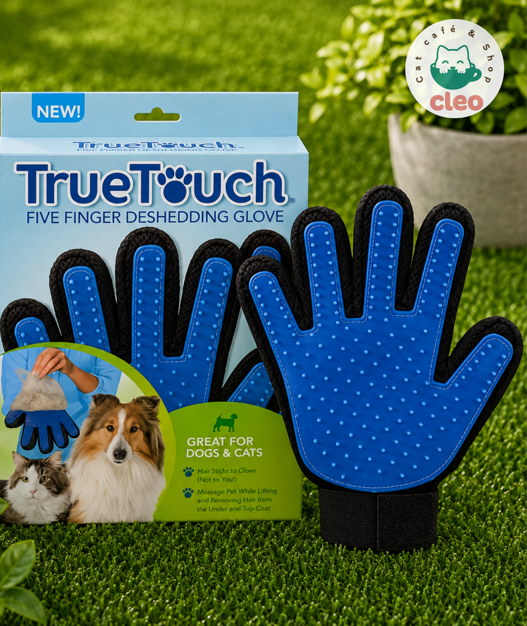 Five Finger Deshedding Glove | Guante Removedor de Pelo para Gatos