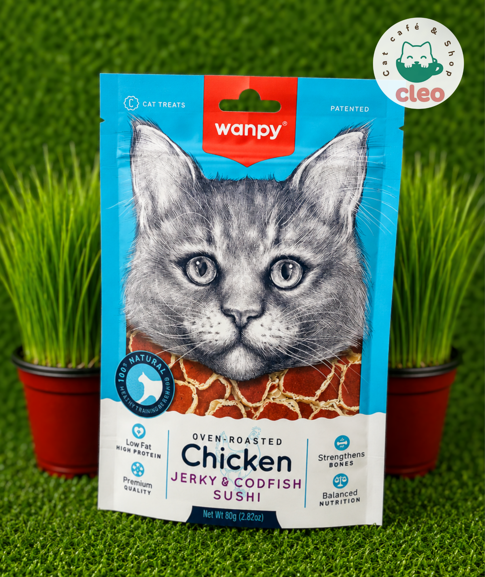 Wanpy Chicken Jerky & Codfish Sushi for Cat