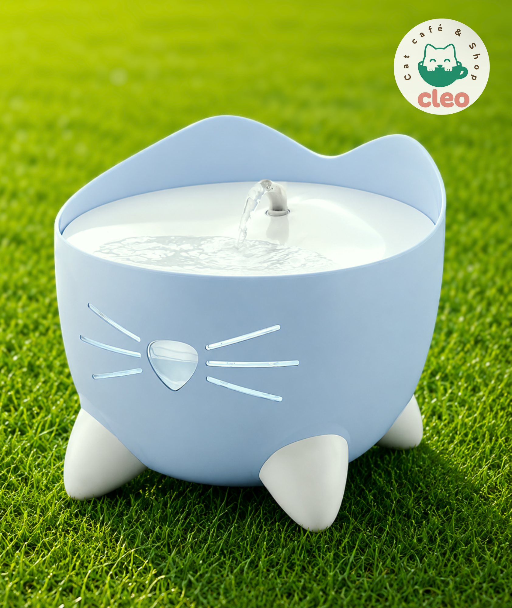 Fuente Bebedero para Gatos Catit PIXI Azul | Agua en Movimiento para Favorecer su Hidratación