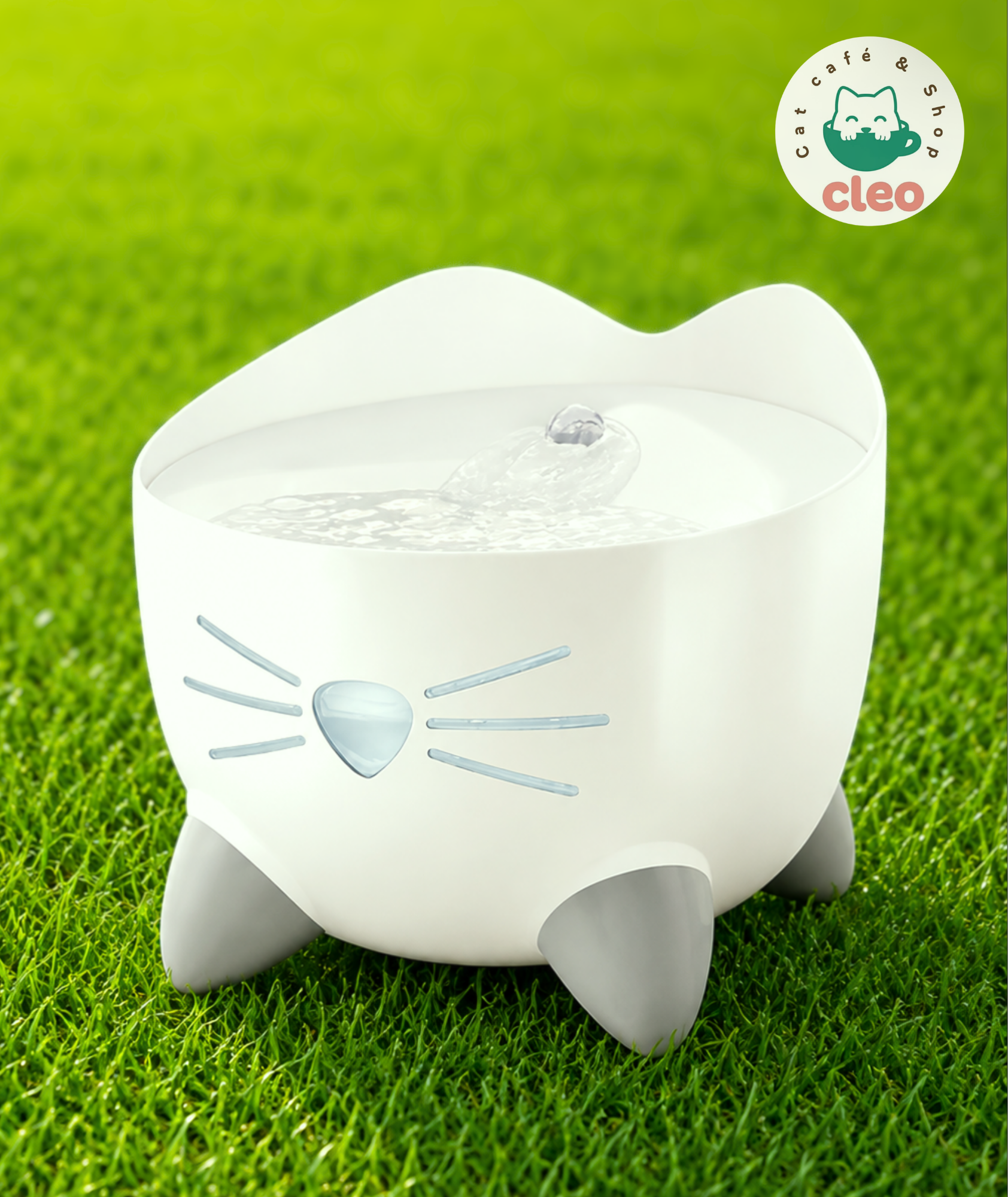 Fuente Bebedero para Gatos Catit PIXI Blanco | Agua en Circulación para Favorecer la Hidratación Diaria