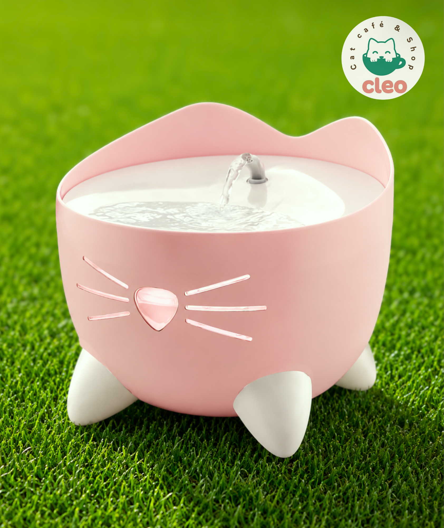 Fuente Bebedero para Gatos Catit PIXI Rosa | Hidratación con Agua en Movimiento y Diseño Felino