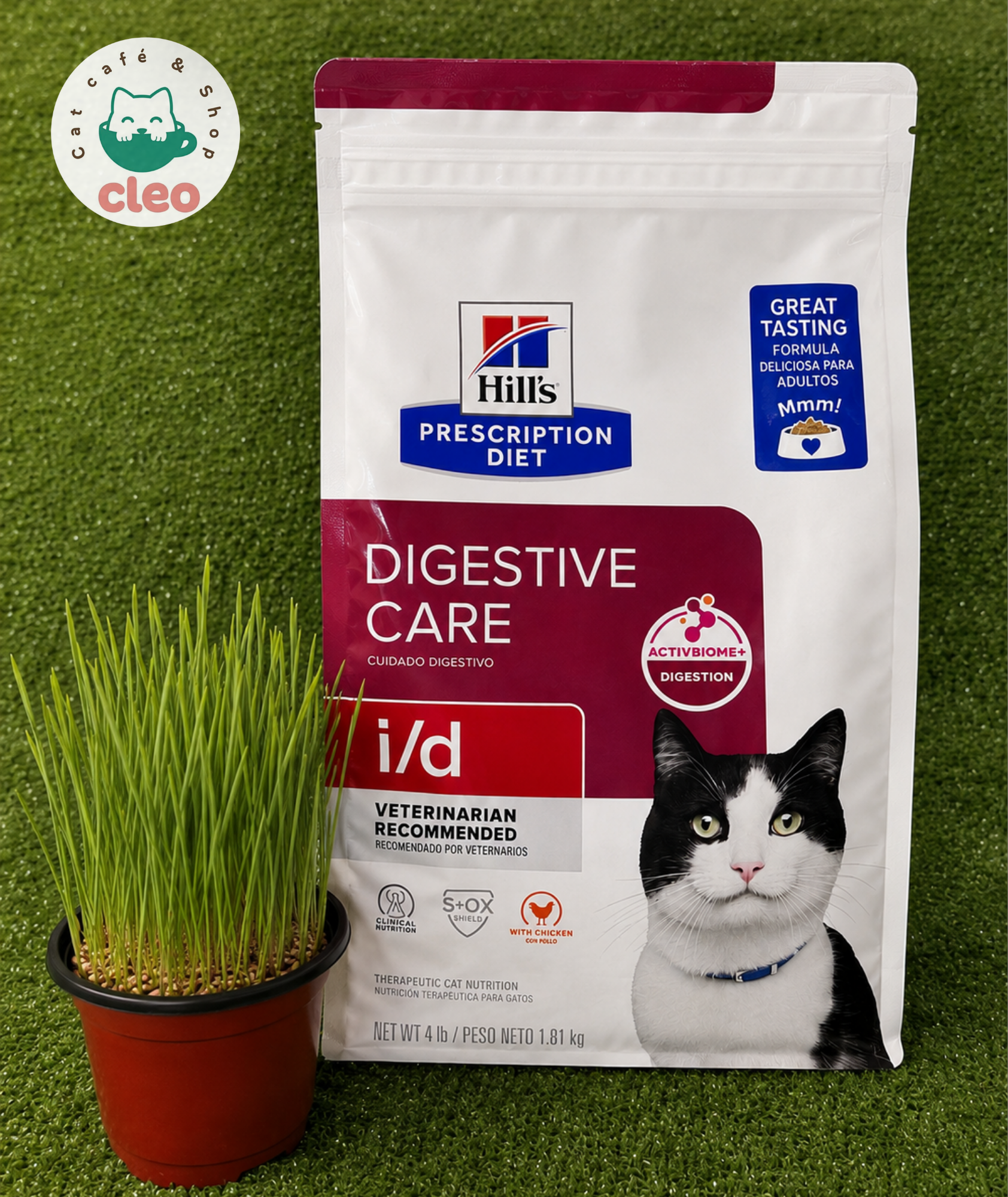 Hill’s Prescription Diet i/d Digestive Care con Pollo 1.81 kg | Alimento para Gatos con Digestión Sensible