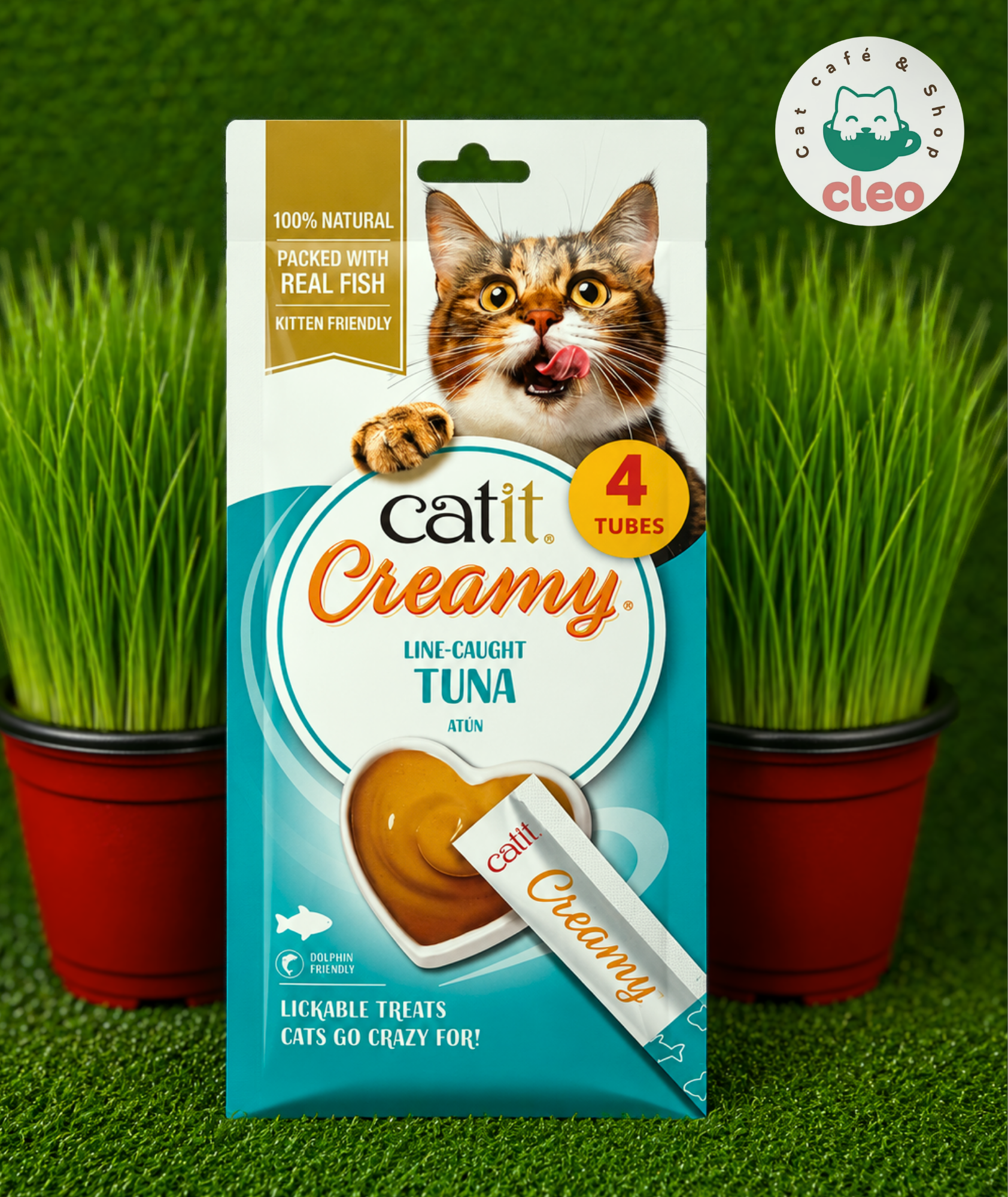 Catit Creamy Atún | Snack Cremoso e Hidratante para Gatos