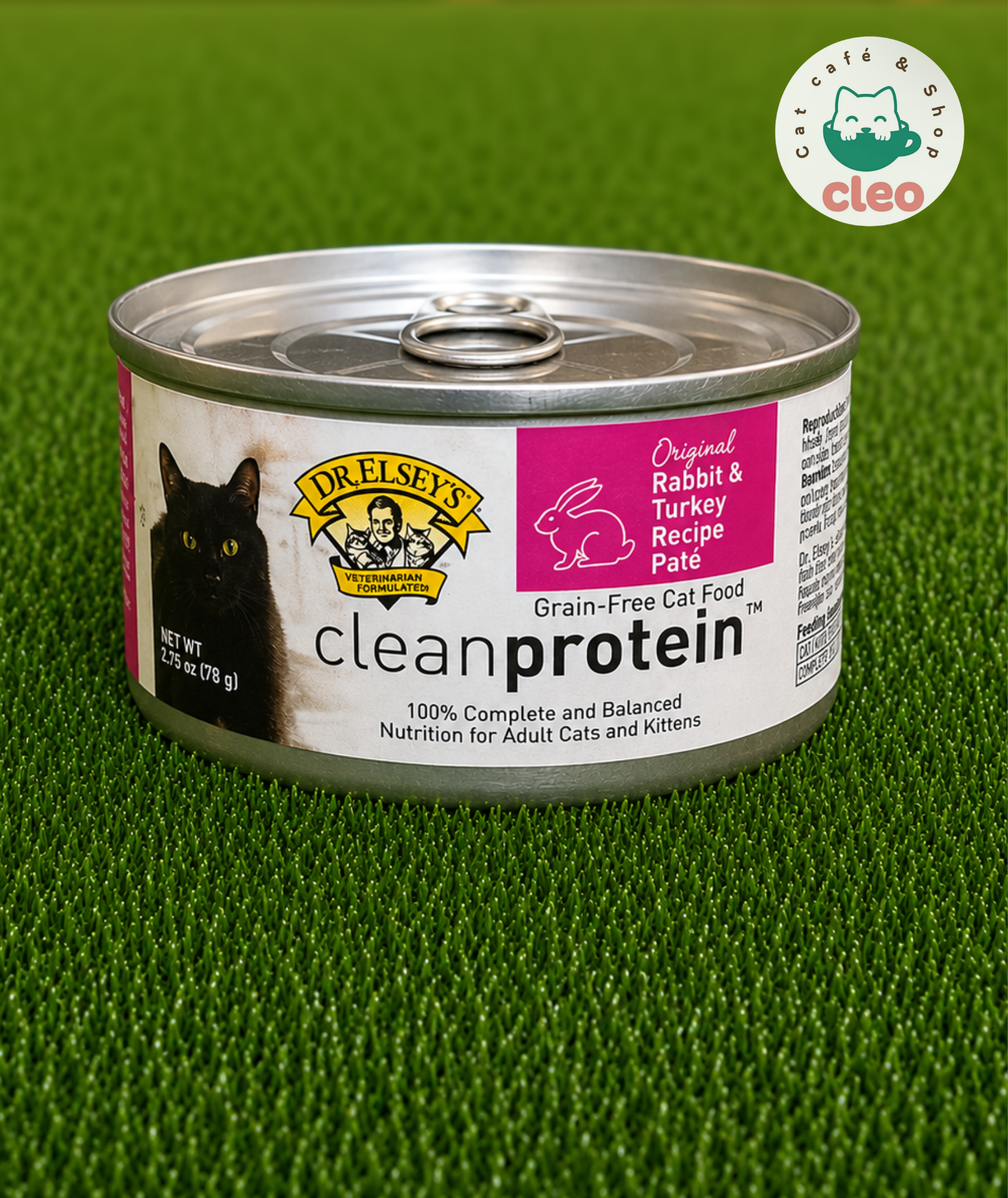 Dr. Elsey’s cleanprotein Rabbit & Turkey Recipe Paté 78 g | Comida Húmeda Grain Free con Conejo