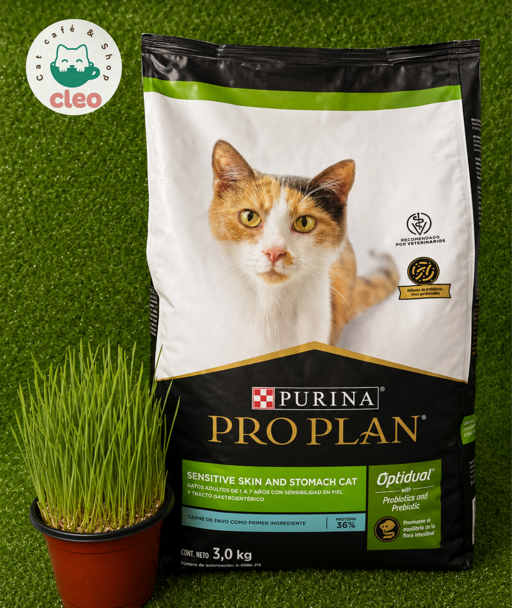 Purina Pro Plan Sensitive Skin & Stomach Optidual Pavo 3 kg
