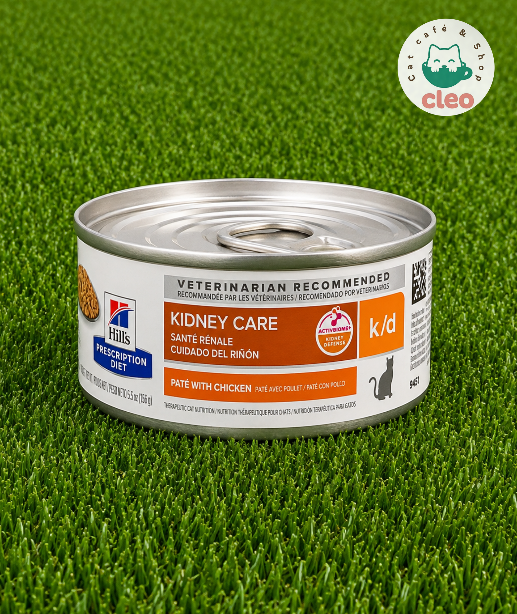 Hill’s Prescription Diet k/d Kidney Care Paté con Pollo 156 g | Alimento Húmedo para Cuidado Renal del Gato